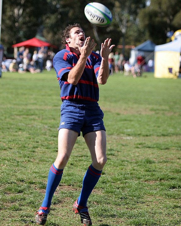 Andy Farquharson under a high ball